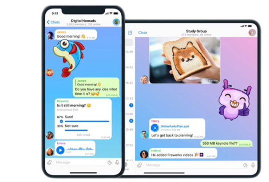 Telegram官方网站应用界面展示